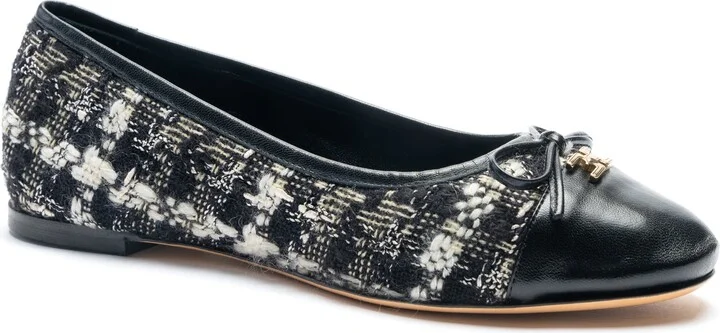 Donatella Cap Toe Ballet Flat