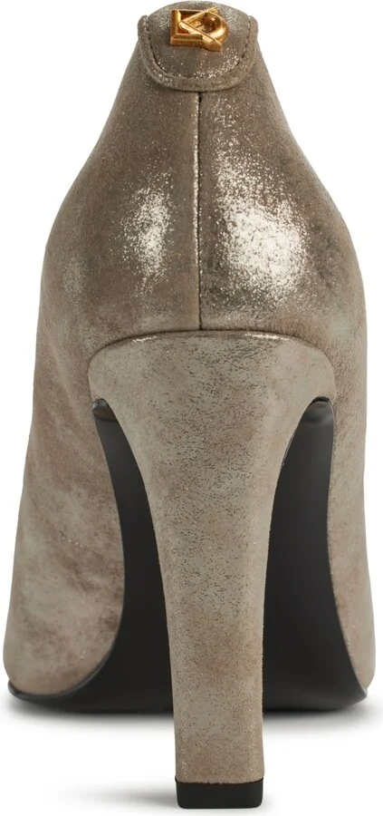 Donna Karan New York Women's Donna Pointed Toe Pumps - Cloud, Silver - Image 3