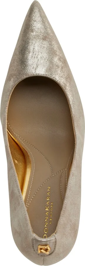 Donna Karan New York Women's Donna Pointed Toe Pumps - Cloud, Silver - Image 4