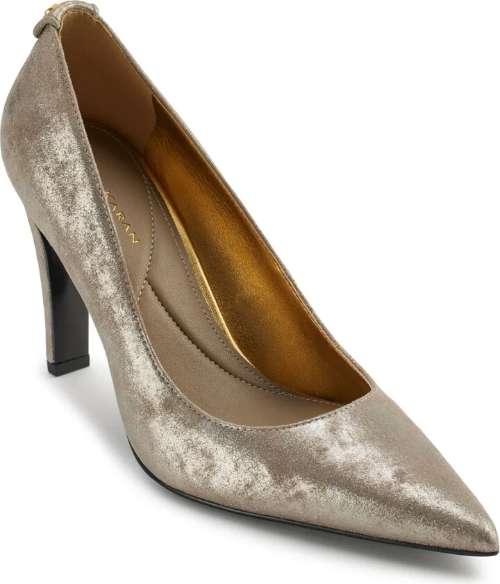 Donna Karan New York Women's Donna Pointed Toe Pumps - Cloud, Silver