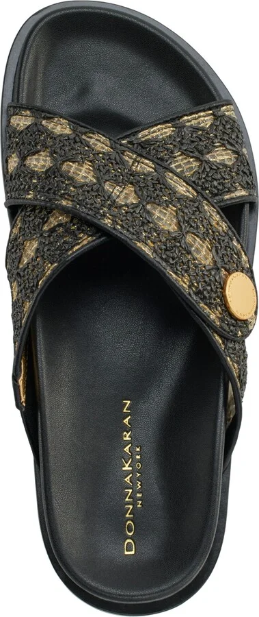 Donna Karan New York Women's Harisa X- Band Slip-On Flat Sandals - Image 4