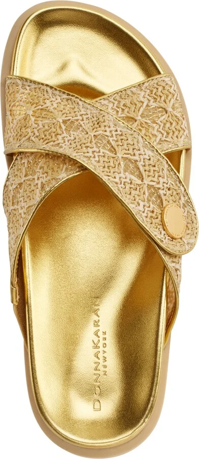 Donna Karan New York Women's Harisa X- Band Slip-On Flat Sandals - Image 8