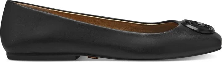 Donna Karan New York Women's Kylee Logo Leather Ballet Flats - Image 2