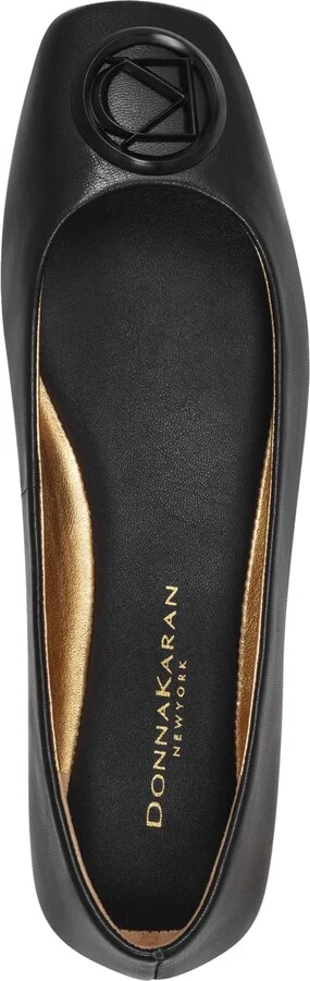 Donna Karan New York Women's Kylee Logo Leather Ballet Flats - Image 4