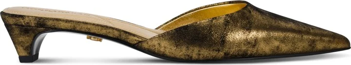 Donna Karan New York Women's Peccola Kitten Mule Pumps - Black, Gold - Image 2