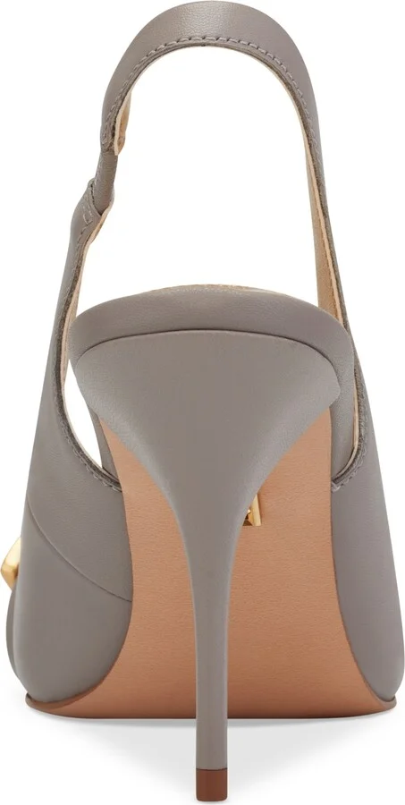 Donna Karan New York Women's Sayer Leather Square Toe Slingback Pumps - Image 7