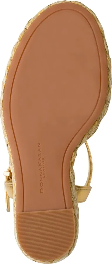Donna Karan New York Women's Yalinda Ankle Strap Sandals - Tan, Gold - Image 5