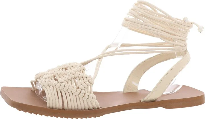 Donna Womens Strappy Leather Strappy Sandals