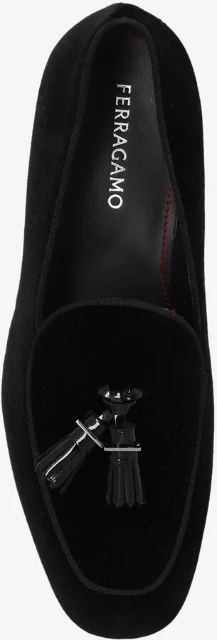 Donovan Tassel Velvet Loafers - Image 3