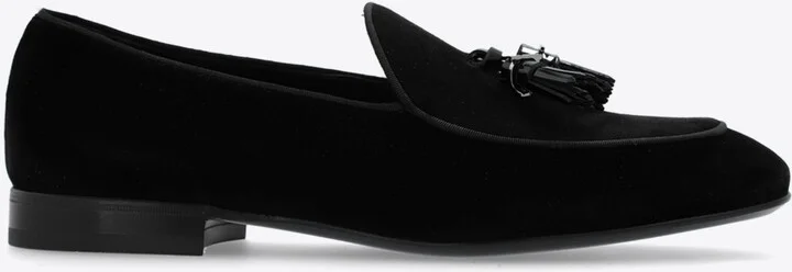 Donovan Tassel Velvet Loafers