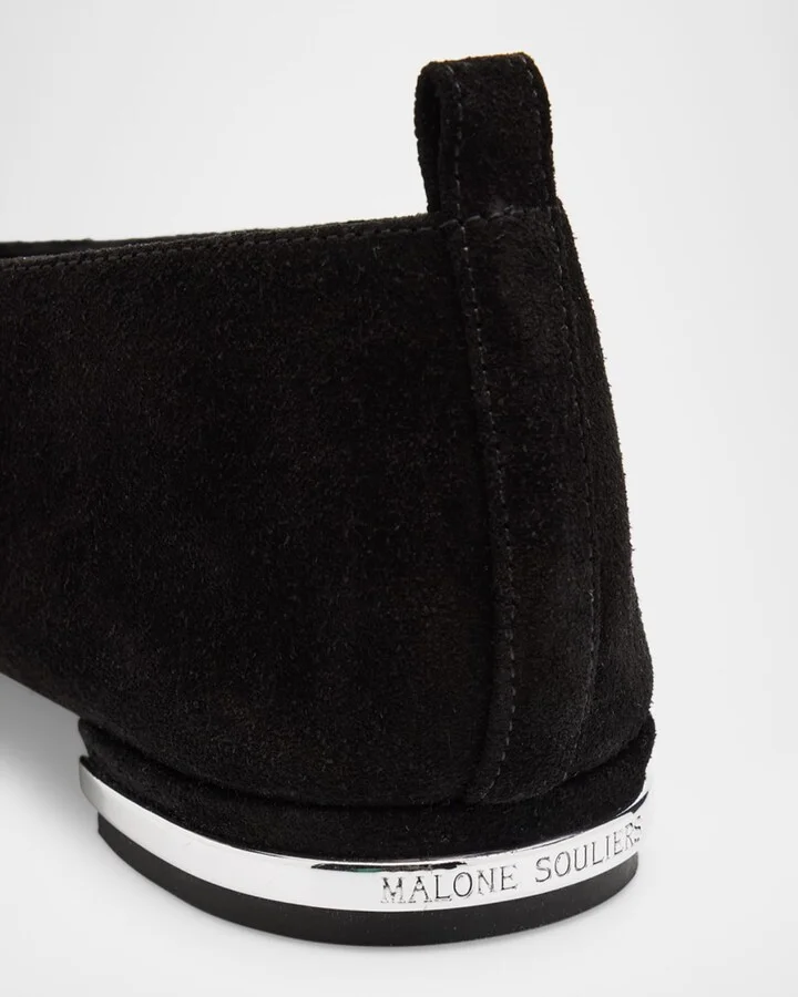 Dora Suede Pointed-Toe Loafers - Image 4