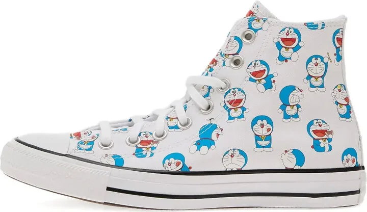 Doraemon Print High-Top Trainers - Image 5