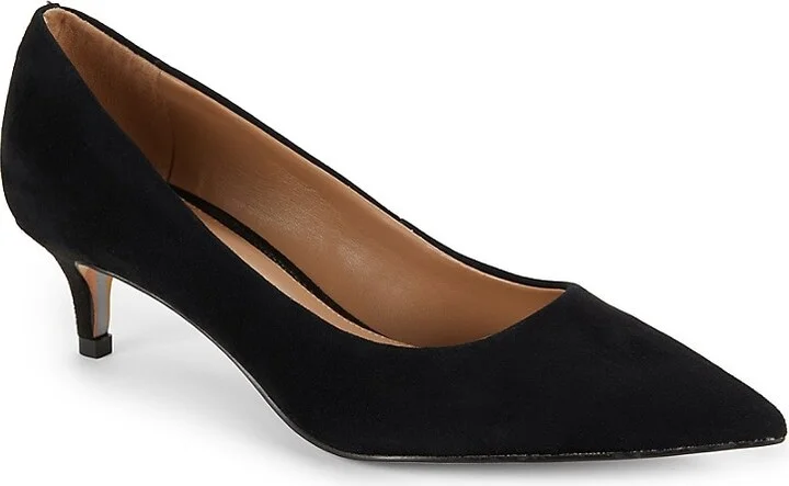 Dori 43MM Suede Kitten Heel Pumps - Image 2