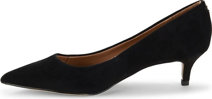 Dori 43MM Suede Kitten Heel Pumps - Image 4