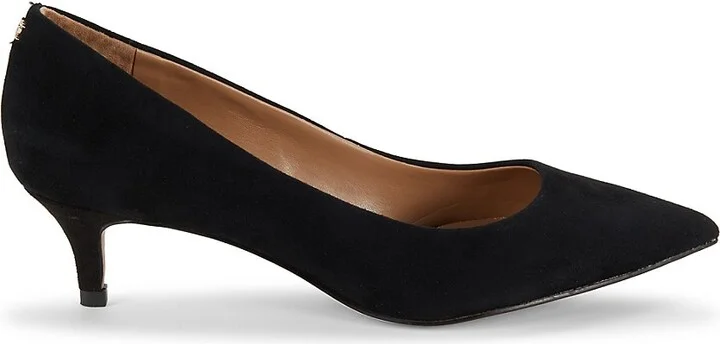 Dori 43MM Suede Kitten Heel Pumps