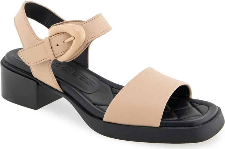 Dorian Block Heel Ankle Strap Sandal