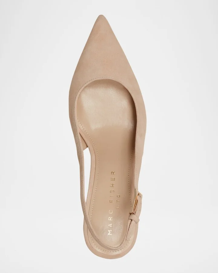 Dorie Suede Slingback Pumps - Image 7
