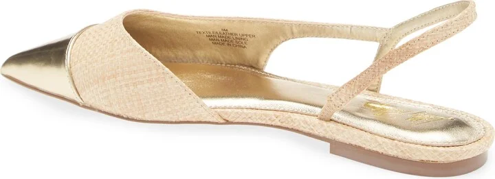Dorsee Half d'Orsay Pointed Toe Slingback Flat - Image 2