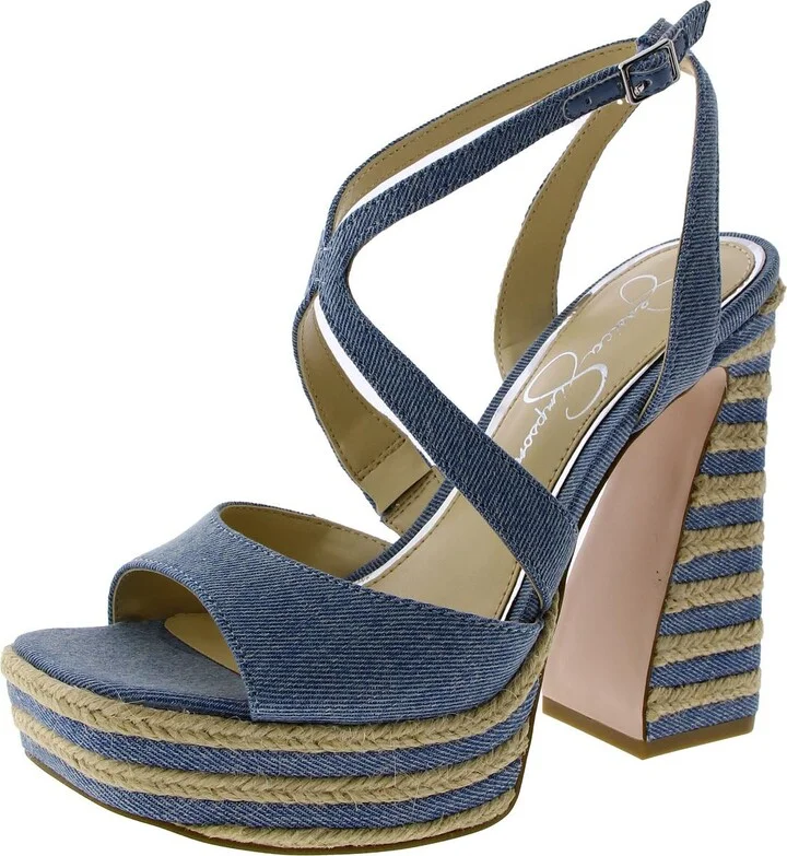 DOSIA 2 Womens Denim Espadrille Platform Sandals