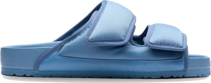 Double Adjustable Strap Open Sandal In Light Blue