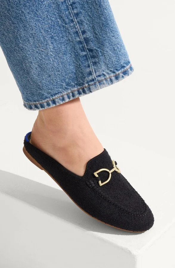 Double Bit Bouclé Loafer Mule - Image 2