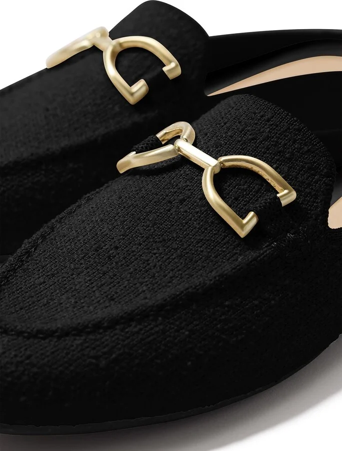 Double Bit Bouclé Loafer Mule - Image 5