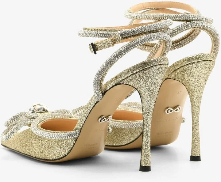 Double Bow 110 Glittered Pumps - Image 2