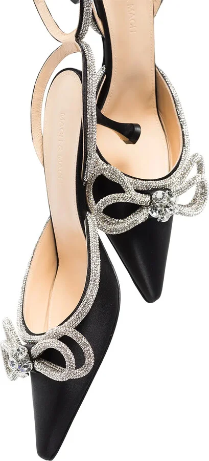 Double Bow 65mm crystal-embellished pumps - Image 2
