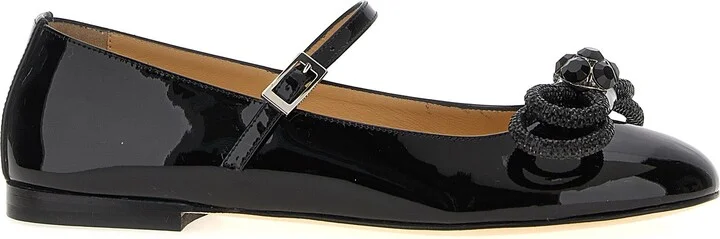 Double Bow Flat Shoes