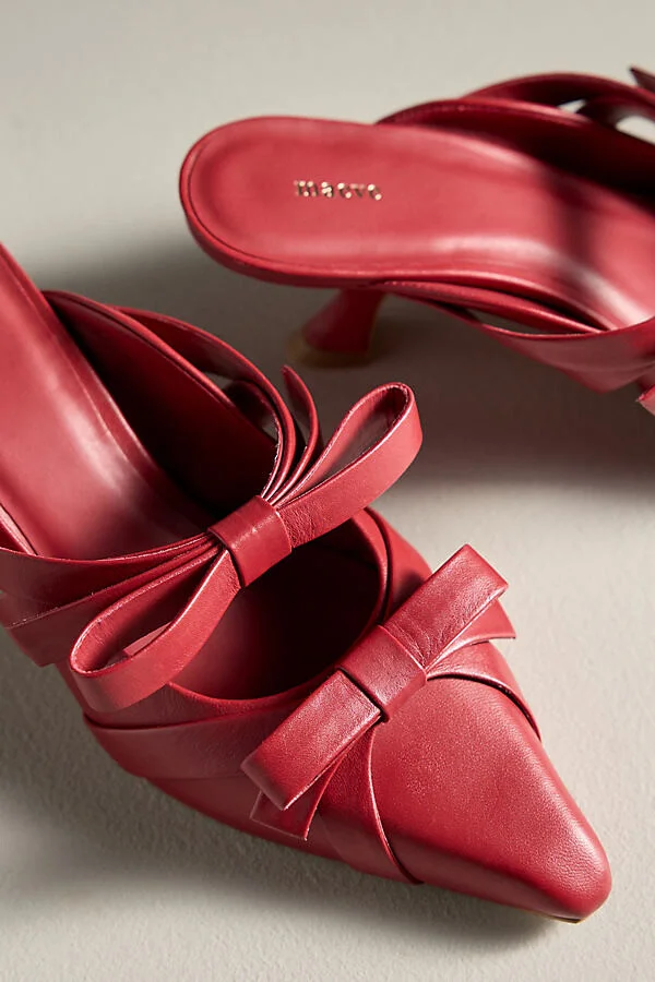 Double Bow Heeled Mules - Image 4