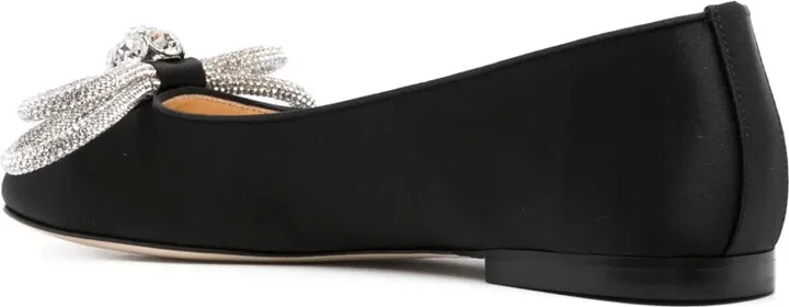 Double Bow satin ballerina shoes - Image 3