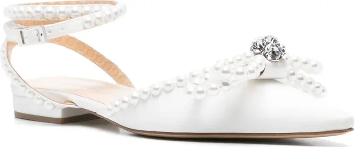 Double-Bow Satin Ballerinas - Image 2