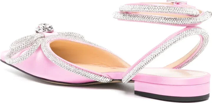 Double Bow satin flat pumps - Image 3