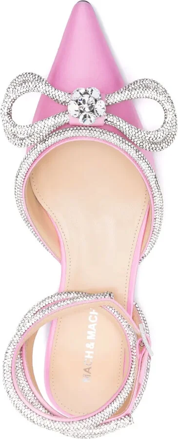 Double Bow satin flat pumps - Image 4