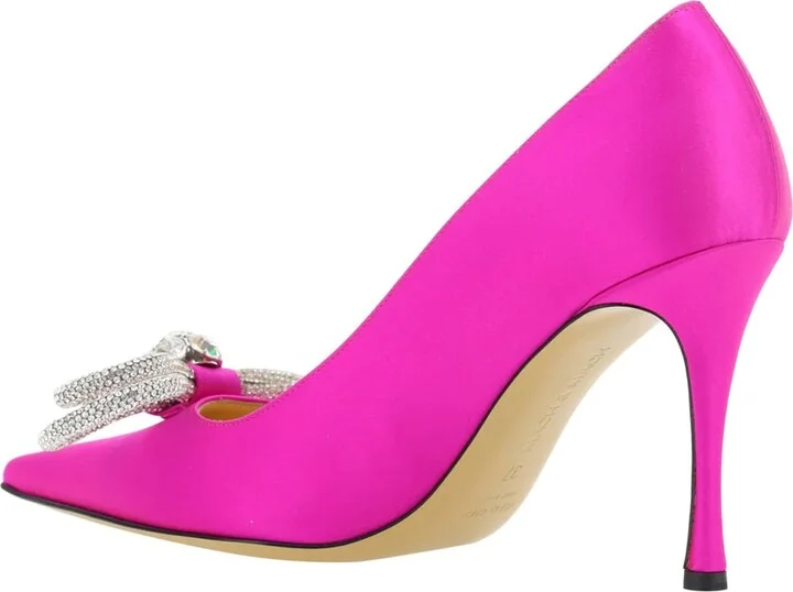Double Bow Satin Pumps - Image 3
