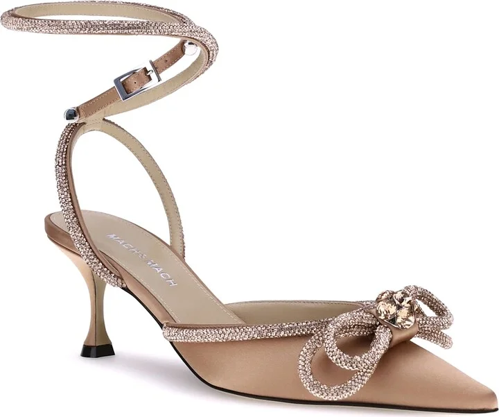 Double Bow Silk Pumps - Image 2