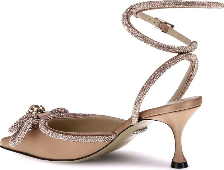 Double Bow Silk Pumps - Image 3