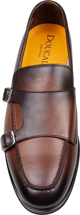 Double Bucke Adler Loafers In Wood Color Leather - Image 3