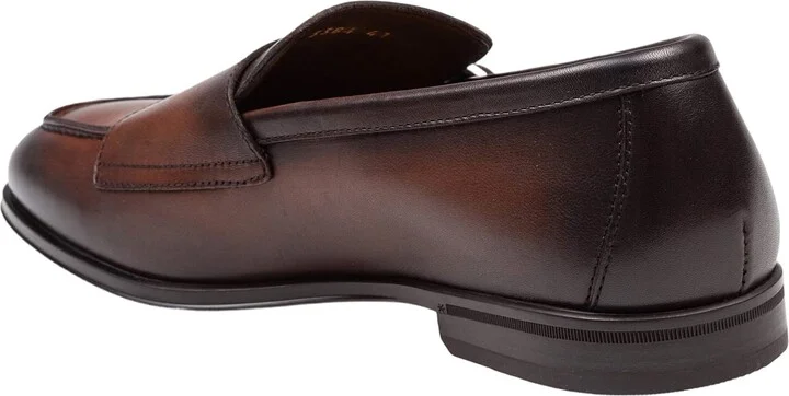Double Bucke Adler Loafers In Wood Color Leather - Image 4