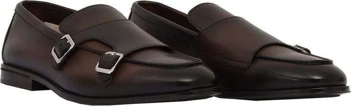 Double Buckle Adler Shoes In Dark Brown - Image 2