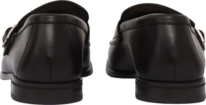 Double Buckle Adler Shoes In Dark Brown - Image 3