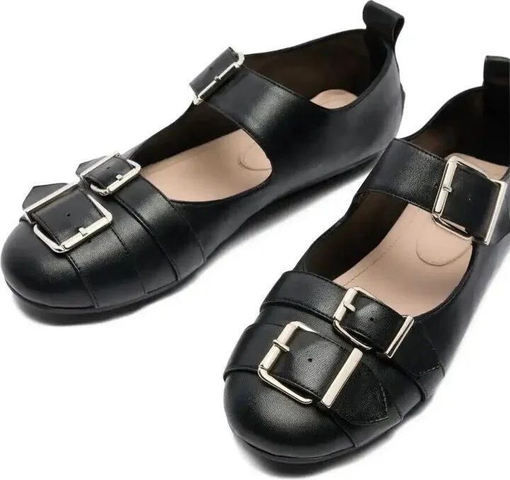 Double-Buckle Ballet Flats - Image 3