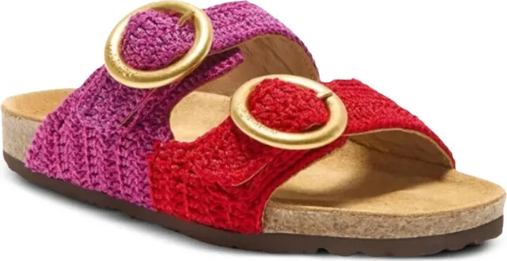 Double-Buckle Crochet Sandals - Image 2