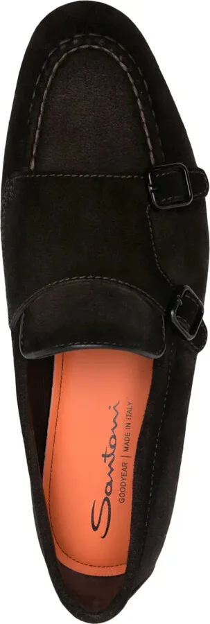 Double-Buckle Leather Loafers - Image 4