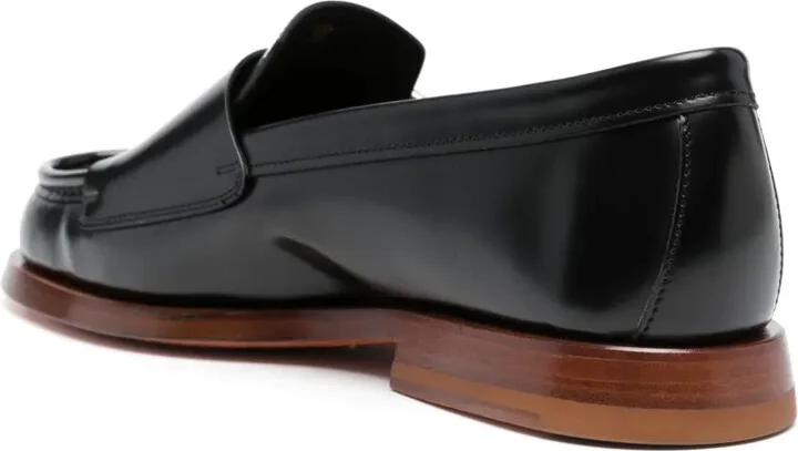 Double-Buckle Leather Loafers - Image 3