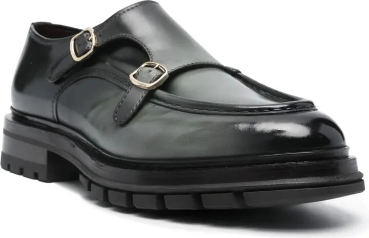 Double-Buckle Leather Loafers - Image 2