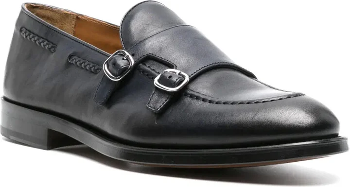 double-buckle leather Monk shoes - Image 2