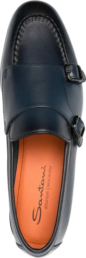 double-buckle leather Monk shoes - Image 4