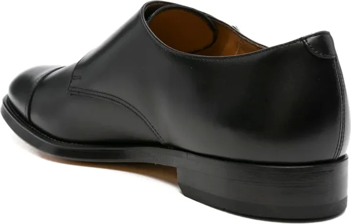 Double-Buckle Leather Monk Shoes - Image 3