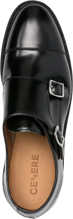Double-Buckle Leather Monk Shoes - Image 4